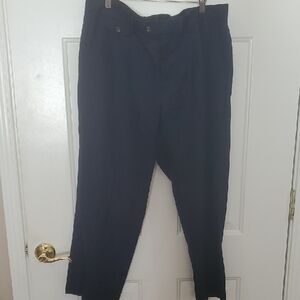 Cigar Couture Classic Mens Single Pleat Dress Pants Navy 38 X 27